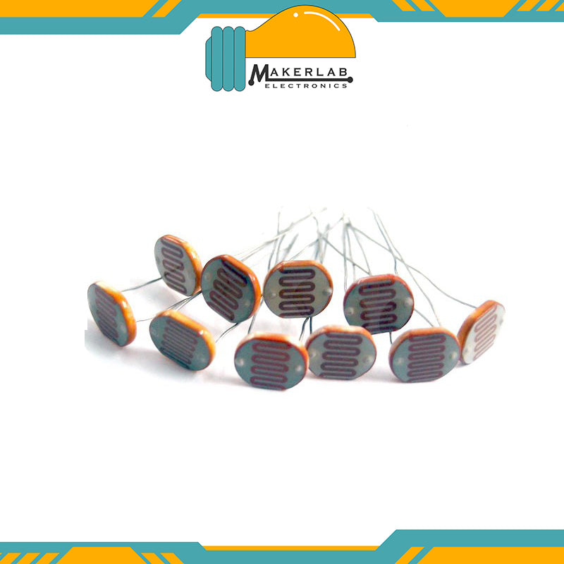 12mm LDR Light Dependent Resistor - 10Pcs