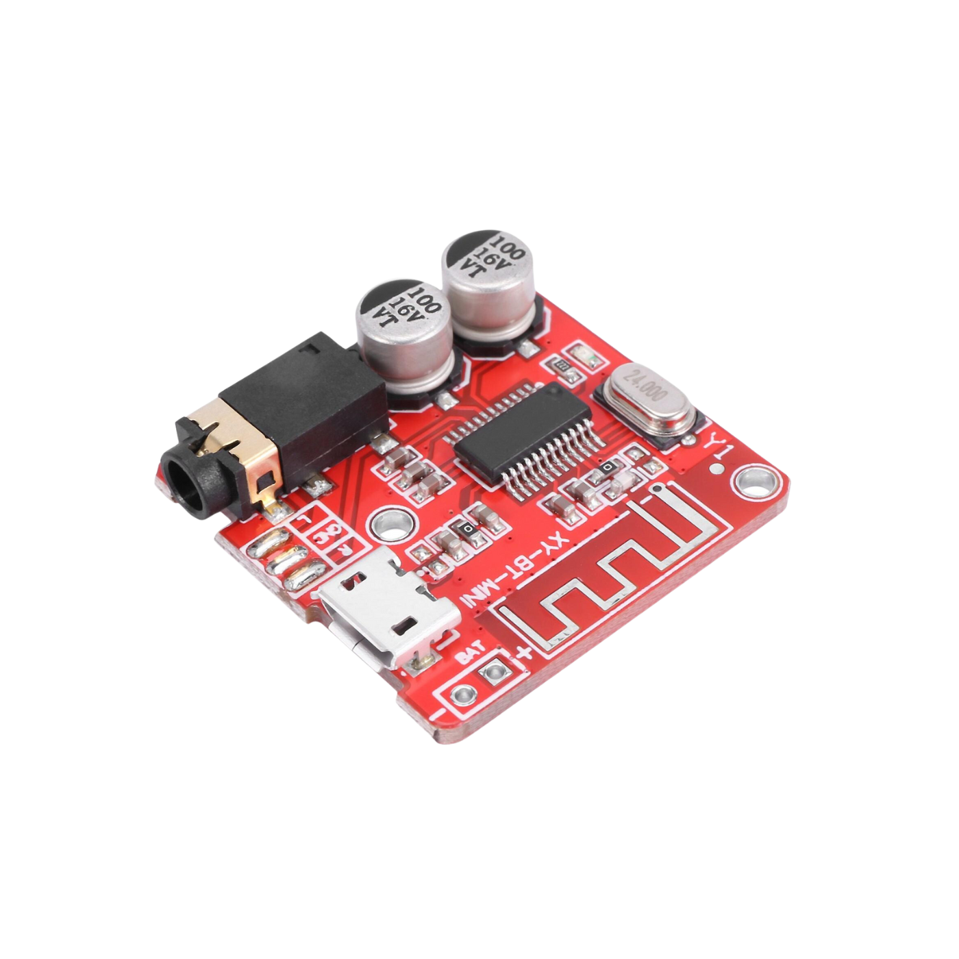 Red MP3 Bluetooth Speaker Amplifier Bluetooth 4.1 Circuit Board