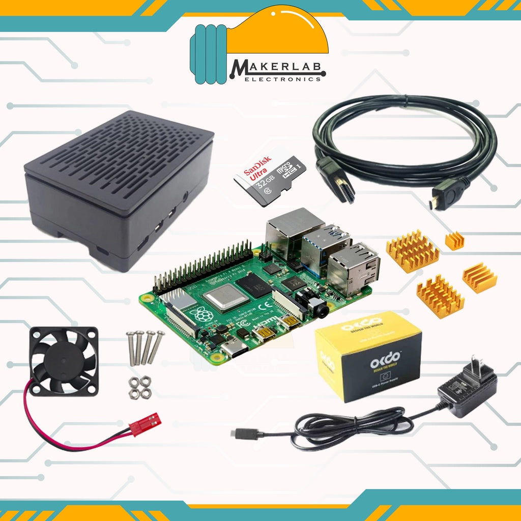 Raspberry Pi 4 Model B 8GB RAM Starter Kit OKdo Kit (NOT compatible with piso wifi OS)