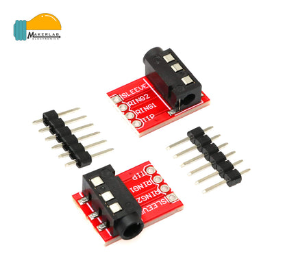 TRRS 3.5mm Jack Breakout Board Headphone Video Audio MP3 Connector