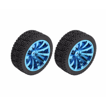 65mm Robot Intelligent Wheel Tire Blue Silver