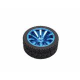 65mm Robot Intelligent Wheel Tire Blue Silver