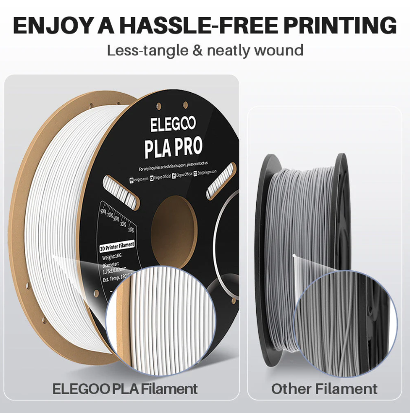 Elegoo PLA Pro 3D Printer Filament 1.75mm 1KG