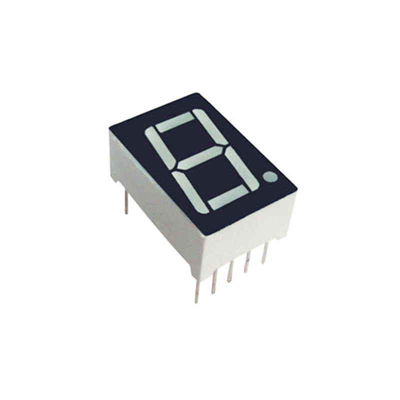 Common Anode 0.56" 7 Segment 1 Digit Red LED Display 10 Pins