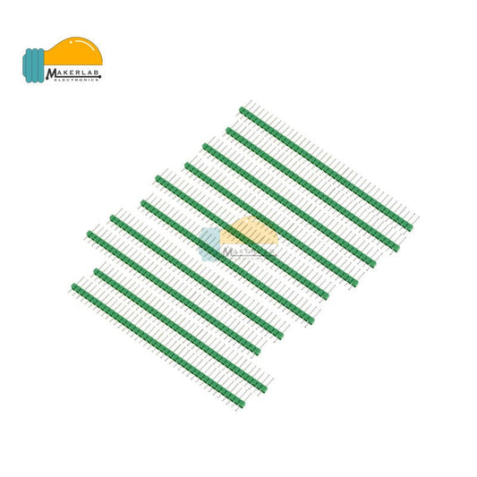 1x40Pin Breakable Male Header Pin Straight - 10Pcs Green