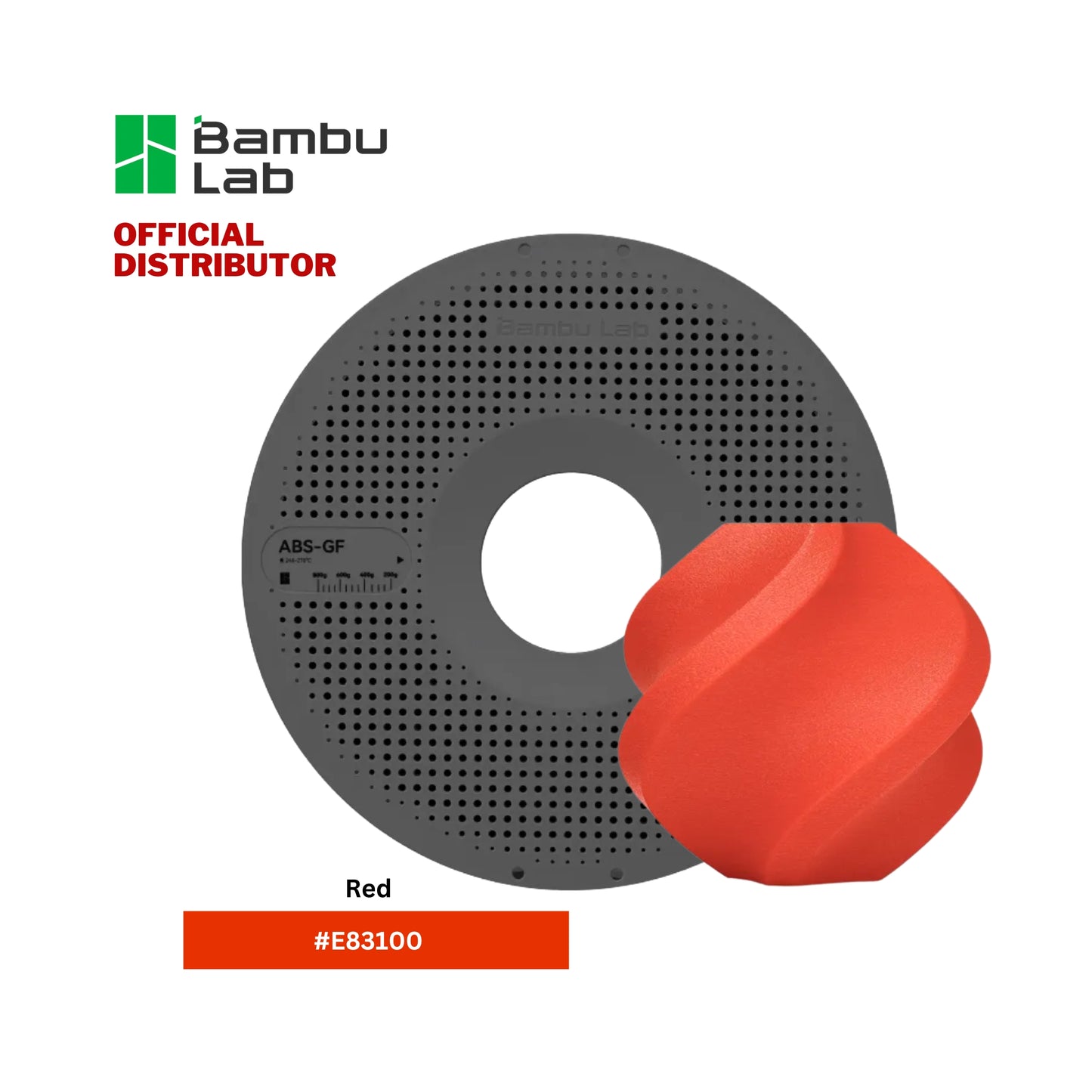 Bambu Lab ABS-GF 3D Printer Filament 1.75mm 1KG