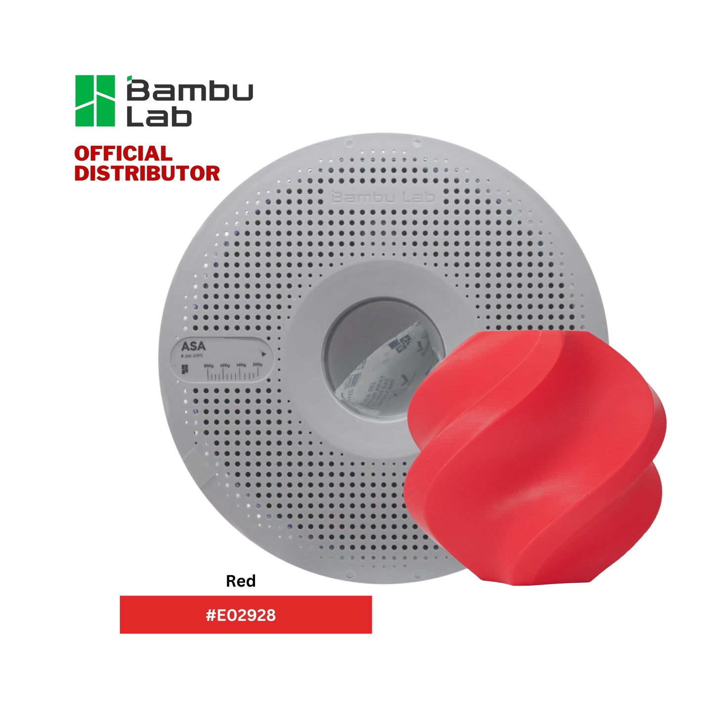 Bambu Lab ASA 3D Printer Filament 1.75mm 1KG