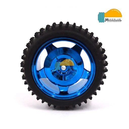 85mm Rubber Wheel Blue