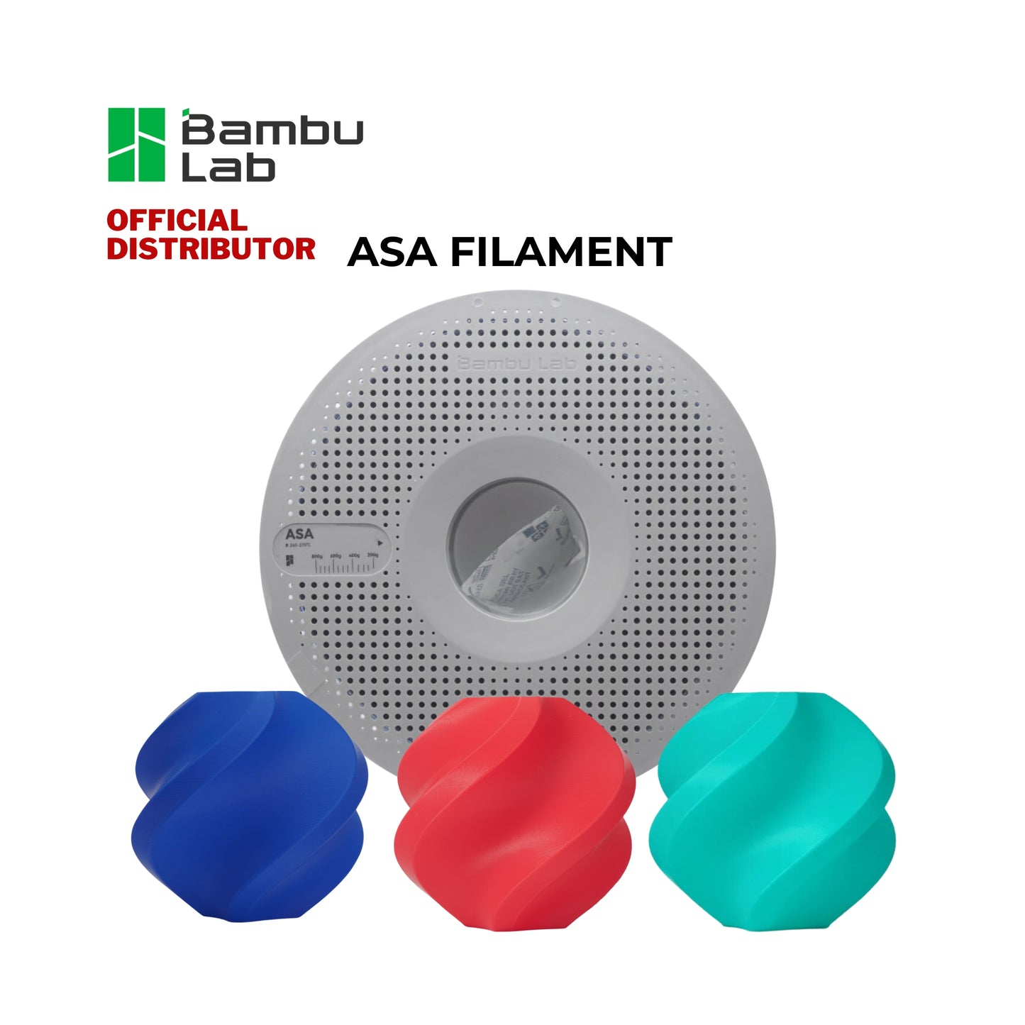 Bambu Lab ASA 3D Printer Filament 1.75mm 1KG