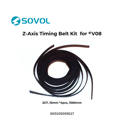 Sovol Z-Axis Timing Belt Kit for SV08 3D Printer - 2GT, 10mm 4pcs, 1060mm