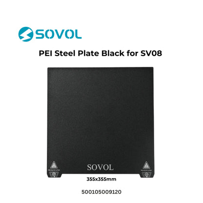 Sovol PEI Steel Plate Black 355x355mm for SV08 3D Printer