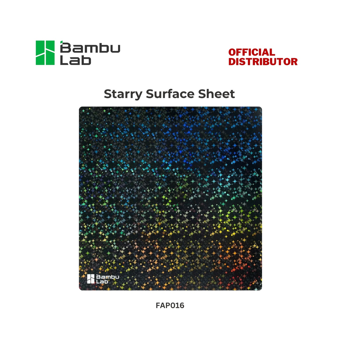 Bambu Lab 3D Effect Starry Surface Sheet 282*264*11mm