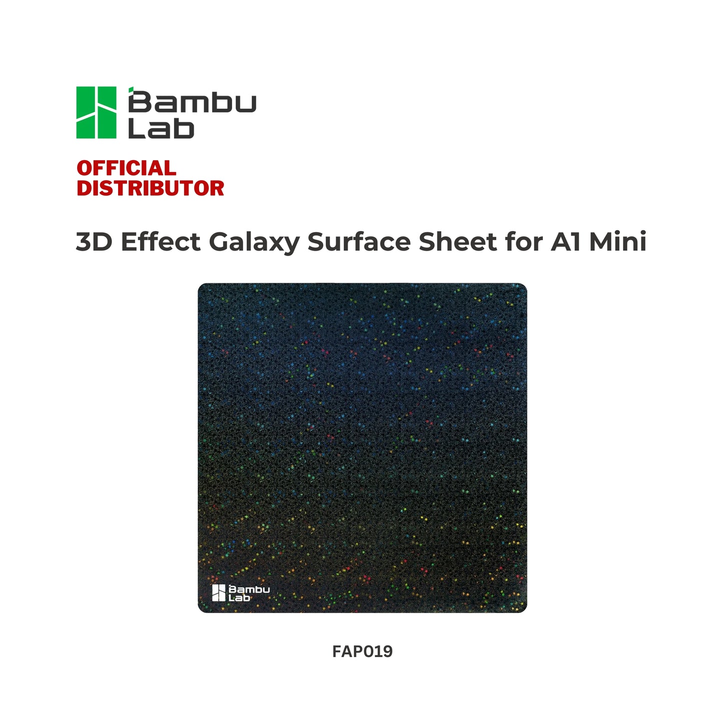 Bambu Lab 3D Effect Galaxy Surface Sheet for A1 Mini 3D Printer 190*200*12mm