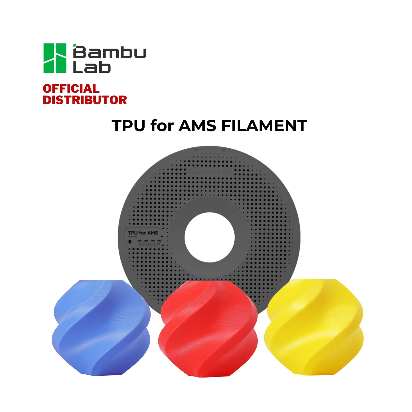 Bambu Lab TPU for AMS 3D Printer Filament 1.75mm 1KG