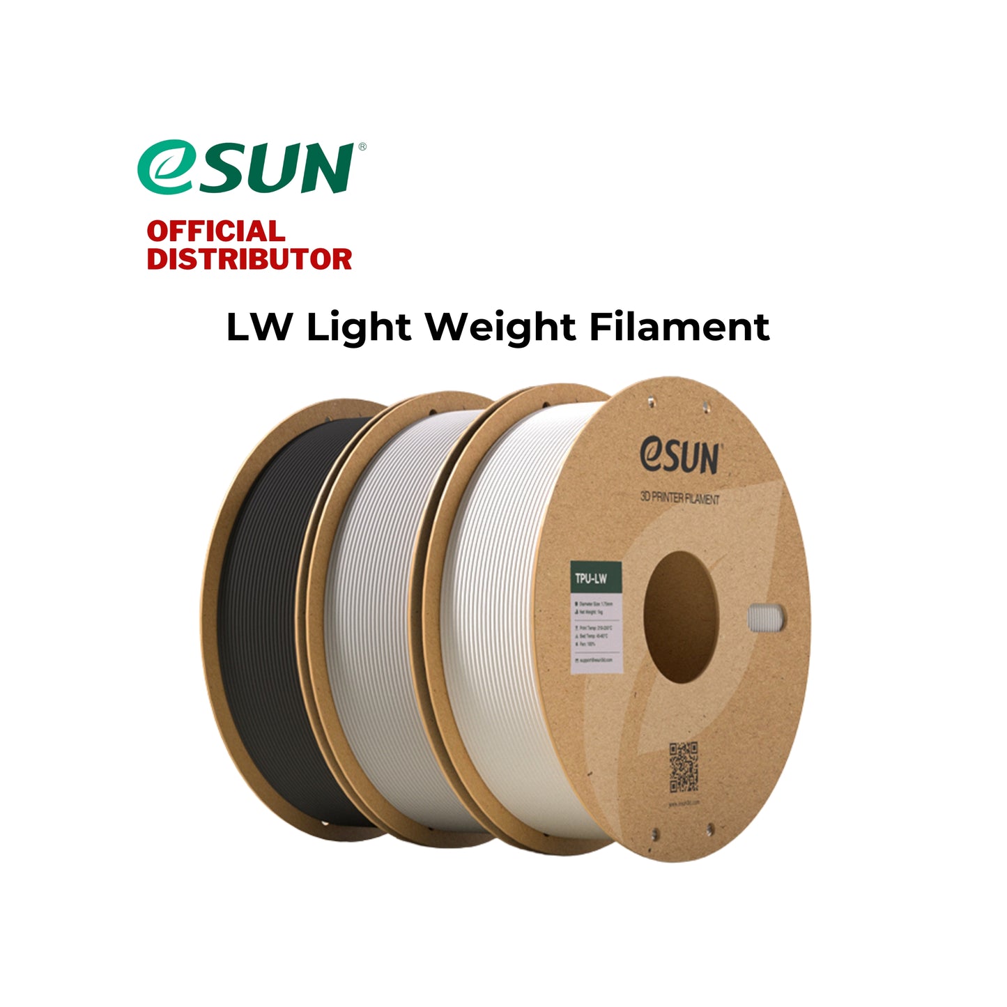 eSUN TPU LW Light Weight 3D Printer Filament 0.75KG