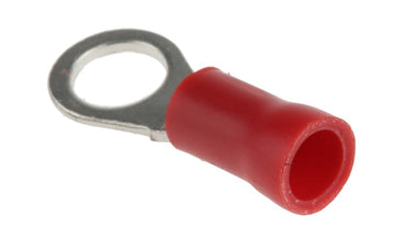 RS PRO Insulated Ring Terminal, M5 Stud Size, 0.5mmÂ² to 1.5mmÂ² Wire Size, Red