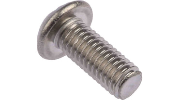 RS PRO Plain Button Stainless Steel Tamper Proof Security Screw, M5 x 12mm