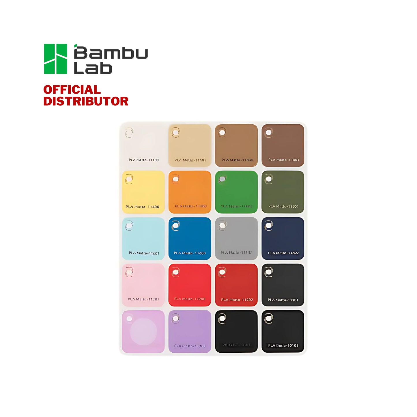 Bambu Lab 3D Printer Filaments Swatches