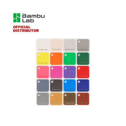 Bambu Lab 3D Printer Filaments Swatches