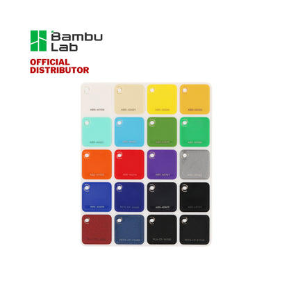 Bambu Lab 3D Printer Filaments Swatches