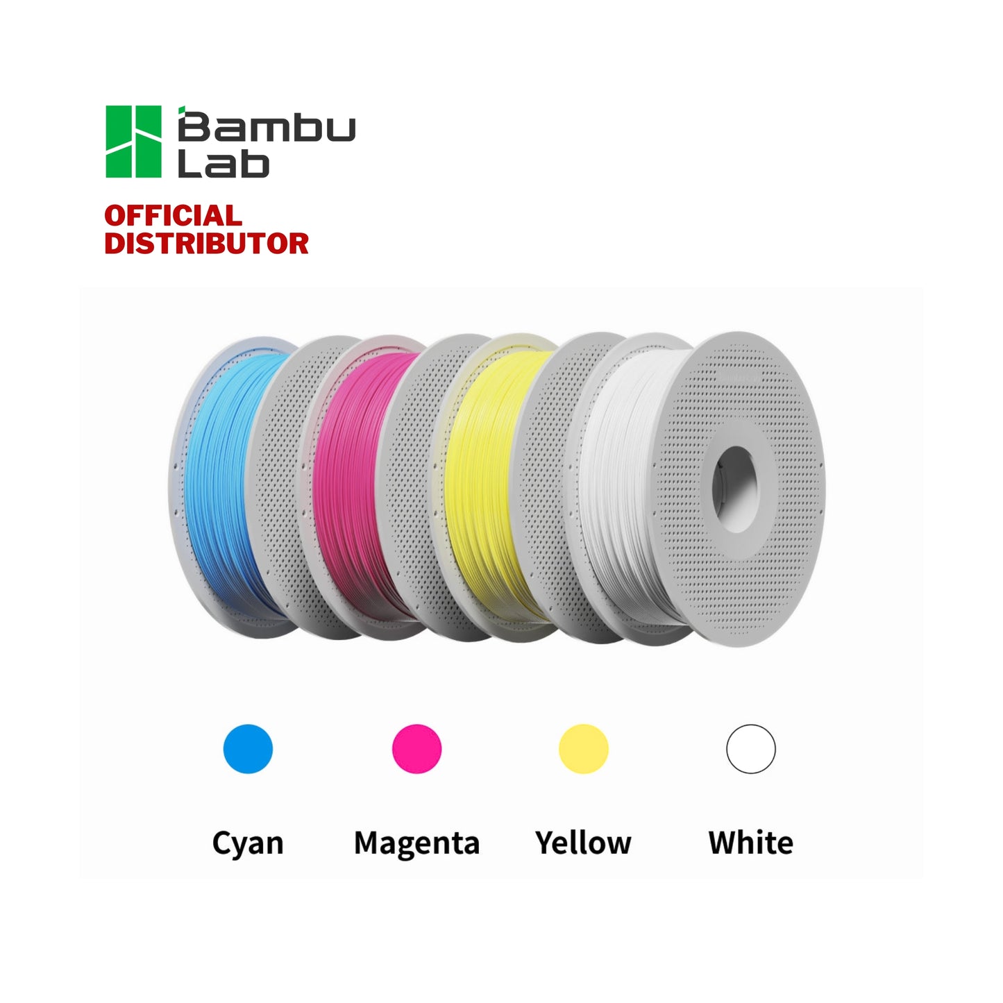 Bambu Lab PLA Basic-CMYK 3D Printer Filament 1.75mm 1KG