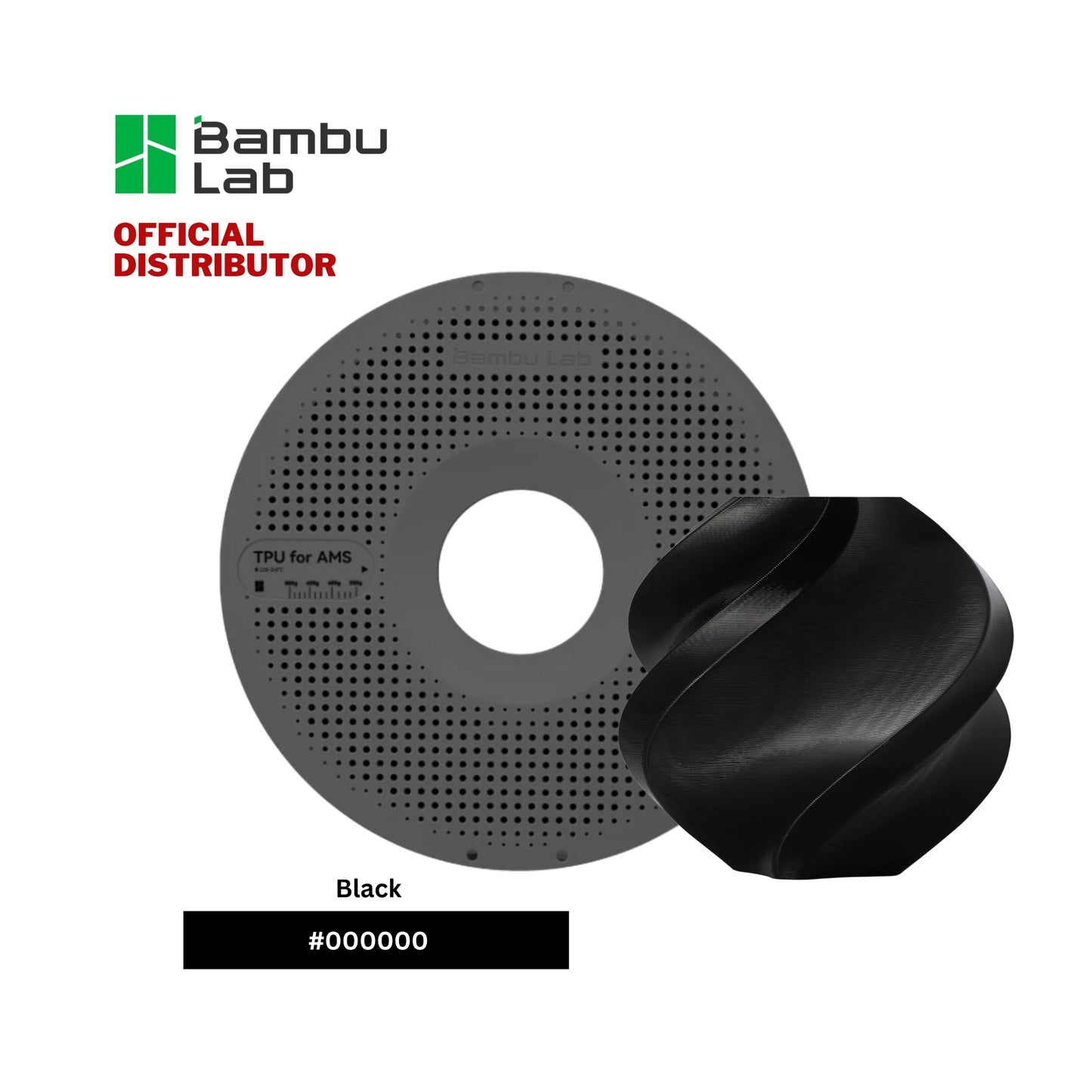 Bambu Lab TPU for AMS 3D Printer Filament 1.75mm 1KG