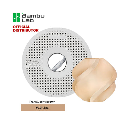 Bambu Lab PETG Translucent 3D Printer Filament 1.75mm 1KG