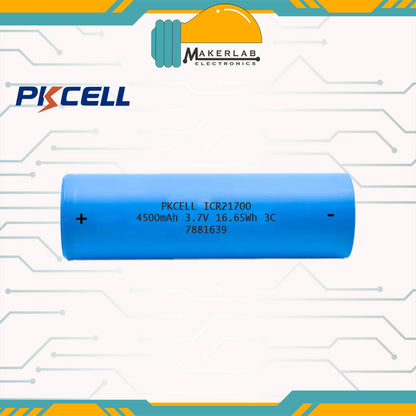 PKCell Lithium-ion 18650 21700 Battery 3.7V - TRUE RATED 18650 2200mAh 3000mAh 3350mAh 4500mAh Rechargeable Battery for Power Bank, Flashlight, Mini Fan