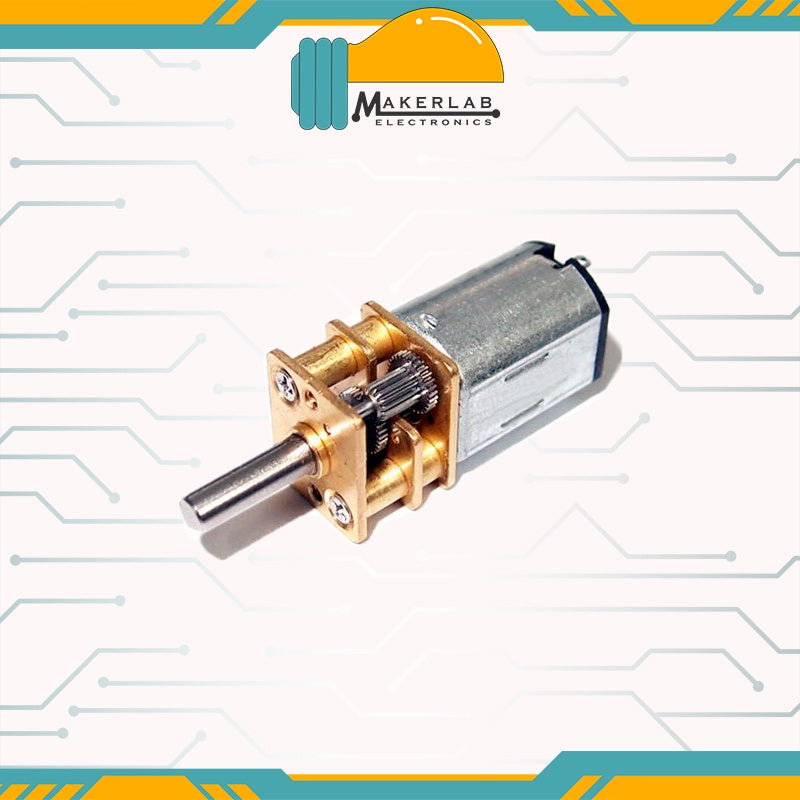 Micro Metal DC Gear Motor 6V 500RPM | 300RPM | 150RPM JGA12-N20