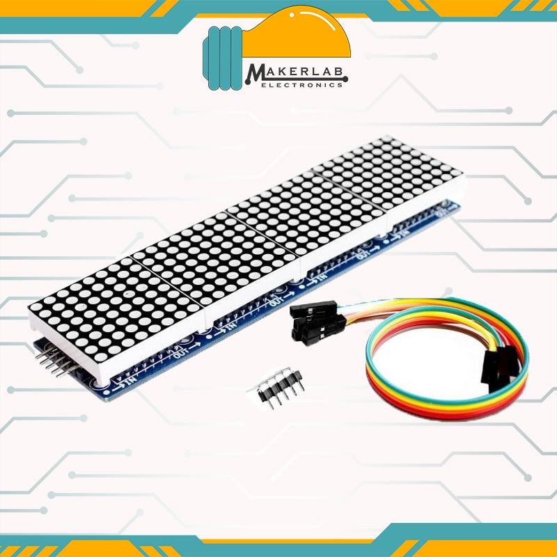 MAX7219 Microcontroller 4-in-1 Display Dot Matrix Module