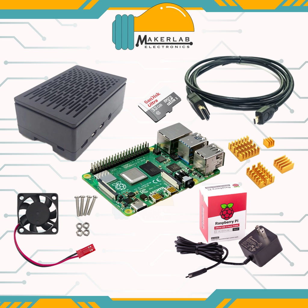 Raspberry Pi 4 Model B 8GB RAM Starter Kit OKdo Kit (NOT compatible with piso wifi OS)