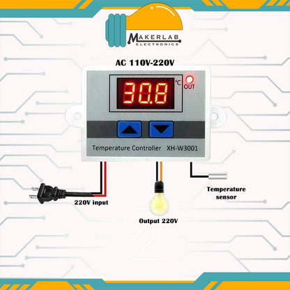 Thermostat Control XH-W3001 Multifunction Digital Temperature Controller Switch AC110 220V  XH W3001 Xhw3001