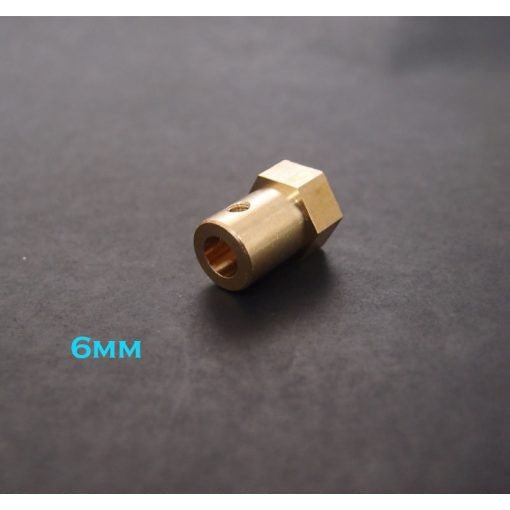 Hexagonal Brass Coupler