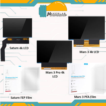 Elegoo 4k LCD Saturn  S | Mars 3 | Mars 3 Pro with Temper | Jupiter PFA FEP Film | FEP Film
