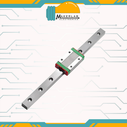 MGN12C Linear Rail Guide with MGN12C Stainless Steel Carriage Block for DIY, 3D Printers, CNC Routers Lathes Mills