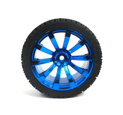 65mm Robot Intelligent Wheel Tire Blue Silver