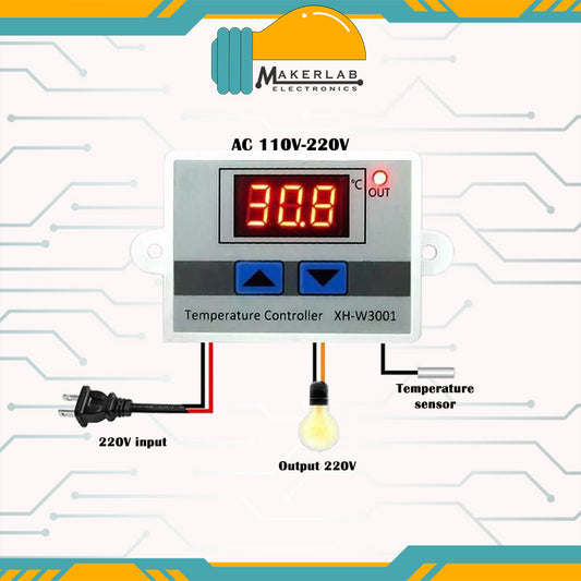 Thermostat Control XH-W3001 Multifunction Digital Temperature Controller Switch AC110 220V  XH W3001 Xhw3001