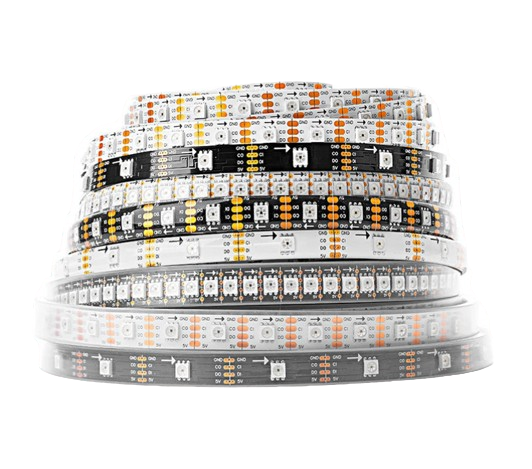 5V SK9822 Neopixel Programmable RGB LED Strip 60 / 144 LEDs/M IP65 IP67 4 wires