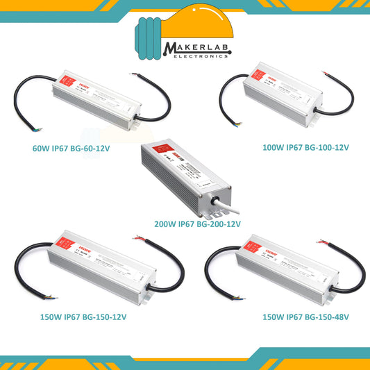 12V LED Driver 60W IP67 BG-60-12 Waterproof Power Supply