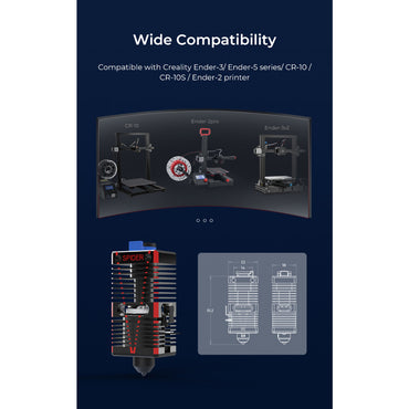 Creality Spider Speedy Ceramic Hotend Kit Rapid Heating High Flow Printing 300Â°C High-Temperature