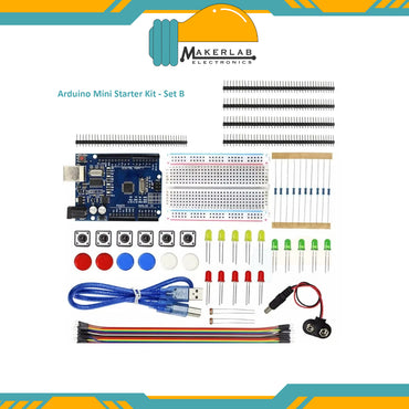 Makerlab Basic Starter Kit For Uno R3 With Tutorial Code Compatible with Arduino - Set C