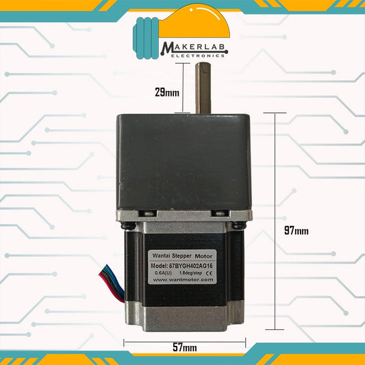 Wantai Stepper Geared Motor 57BYGH402AG15 135kg-cm