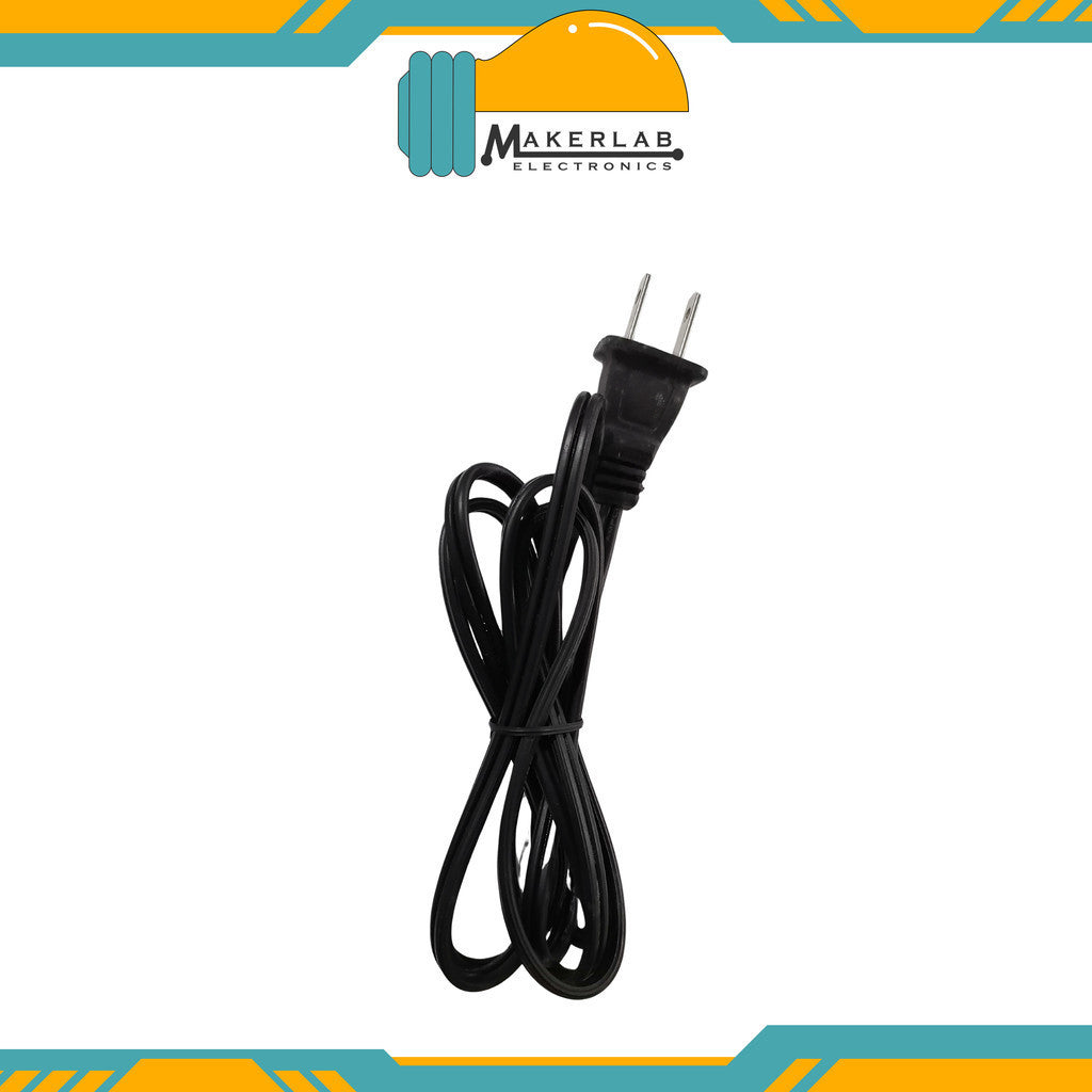 2-Pin AC Power Cord Flat