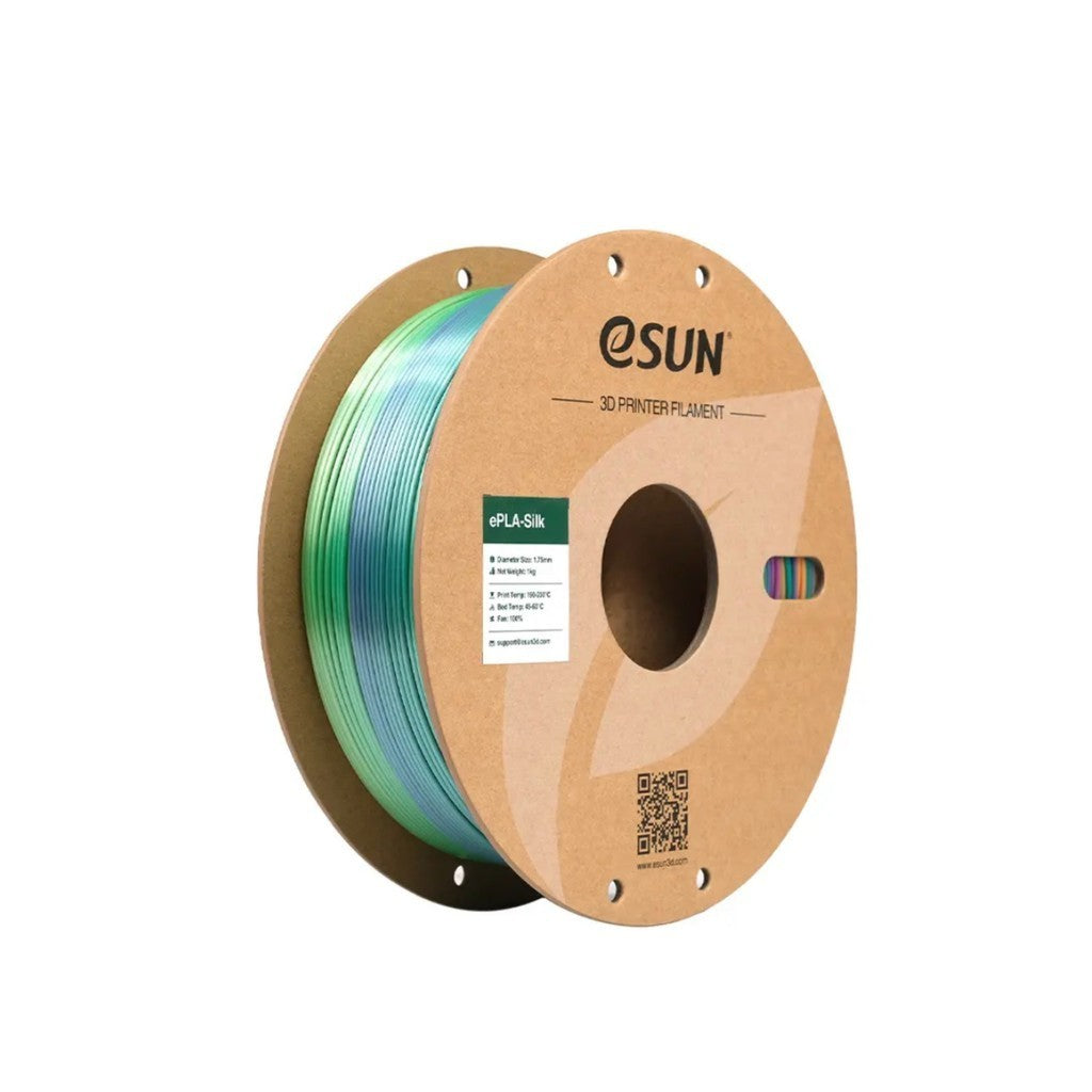 ESUN ePLA-Silk Rainbow 3D Printer Filament 1.75mm, 1kg