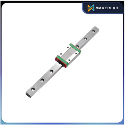 MGN12C Linear Rail Guide with MGN12C Stainless Steel Carriage Block for DIY, 3D Printers, CNC Routers Lathes Mills