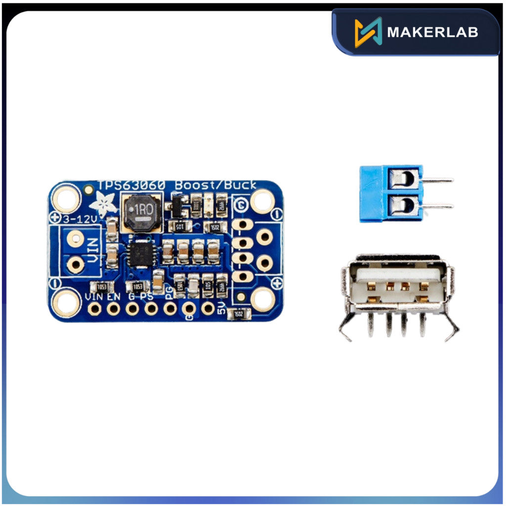 Adafruit VERTER 5V USB Buck-Boost - 500mA form 3V-5V / 1000ma form 5V-12V | Code: 2190