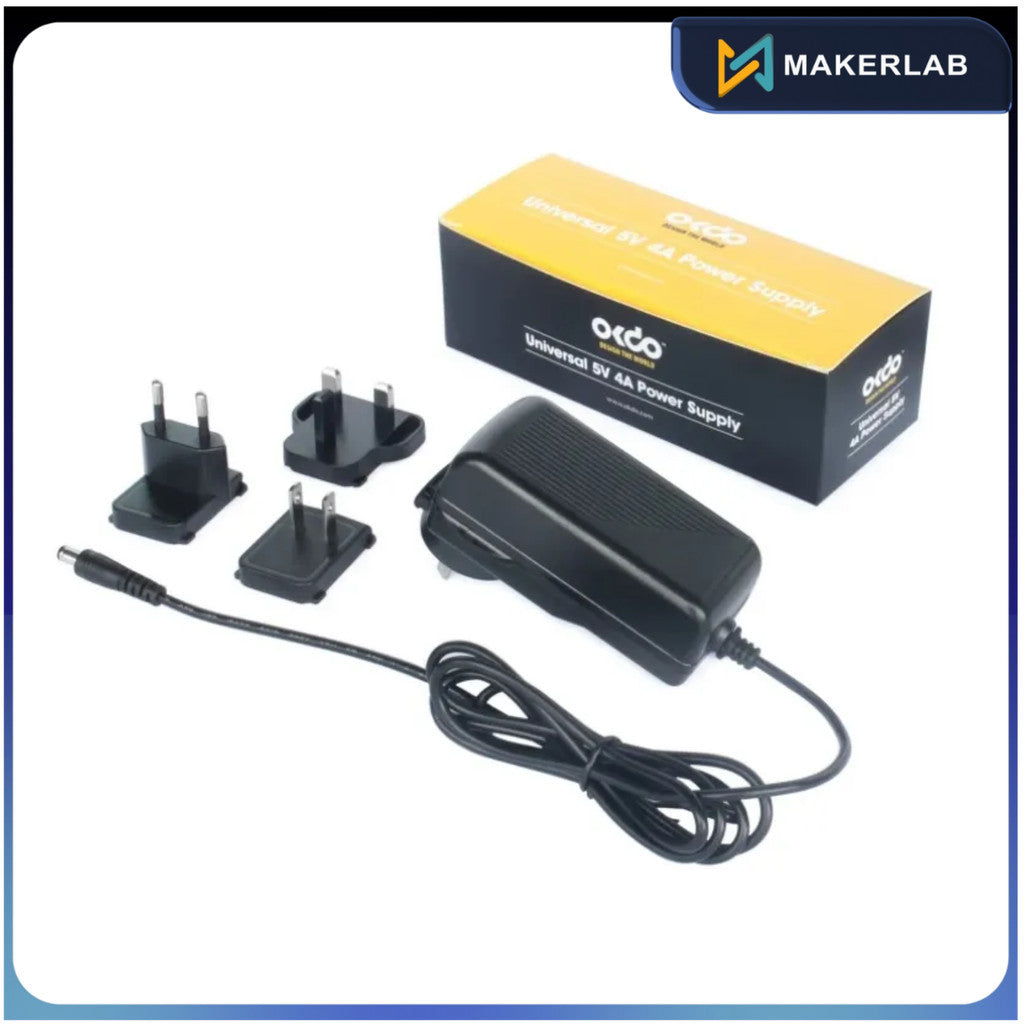 Okdo Plug-In AC/DC Adapter 5V dc Output, 4A Output