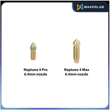 Elegoo Brass Nozzle for Neptune 4 Max | Neptune 4 Pro 0.4mm Nozzle for 3D Printer