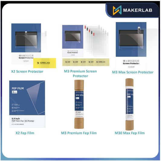 Anycubic Fep Film 2pcs & Screen Protector 5pcs for Mono X2 | M3 Premium | M3 Max for 3D Printer