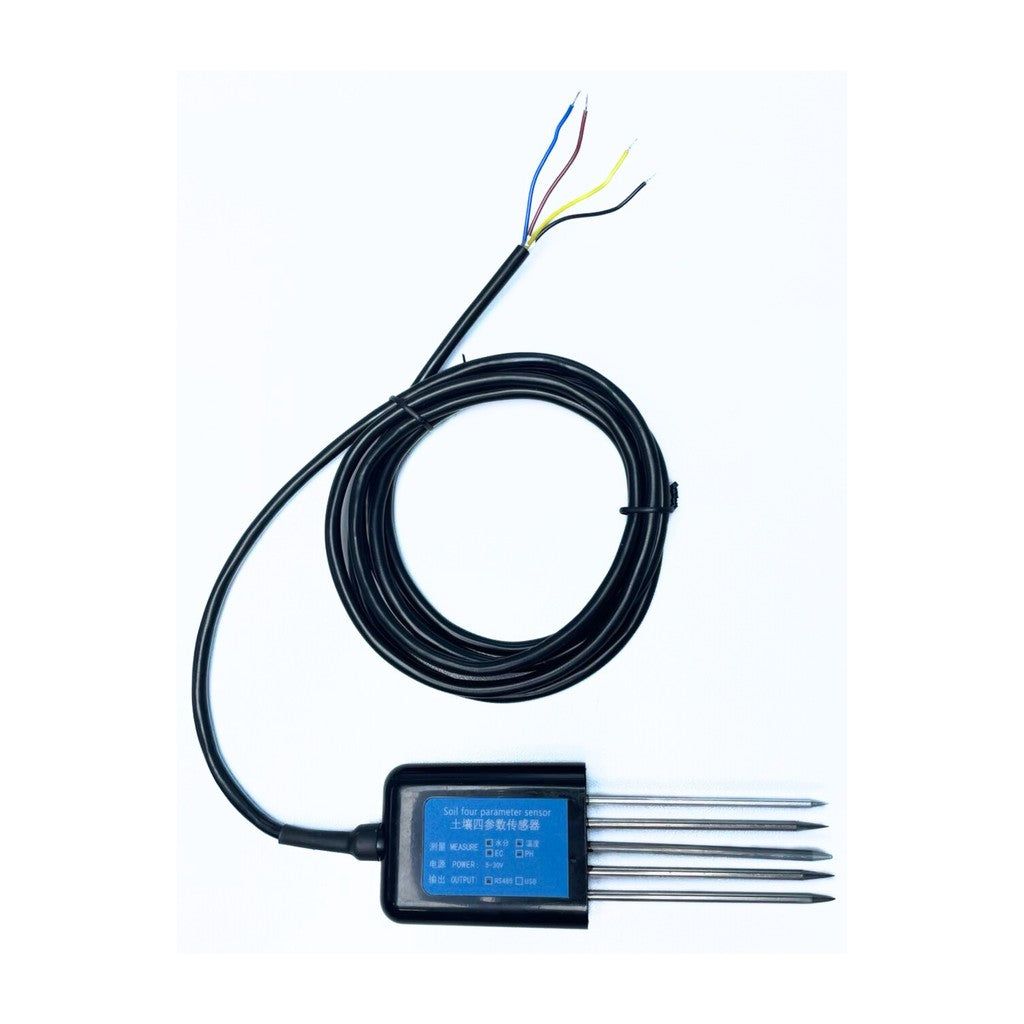 RS485 Output 5Pin Probes Soil Sensor with Cable 2M (PH+Temperature+Humidity+EC)